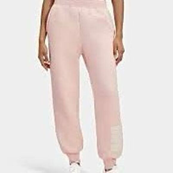 UGG NWT Daylin Bonded Fleece Pant Logo Pink Size L - Picture 2 of 13